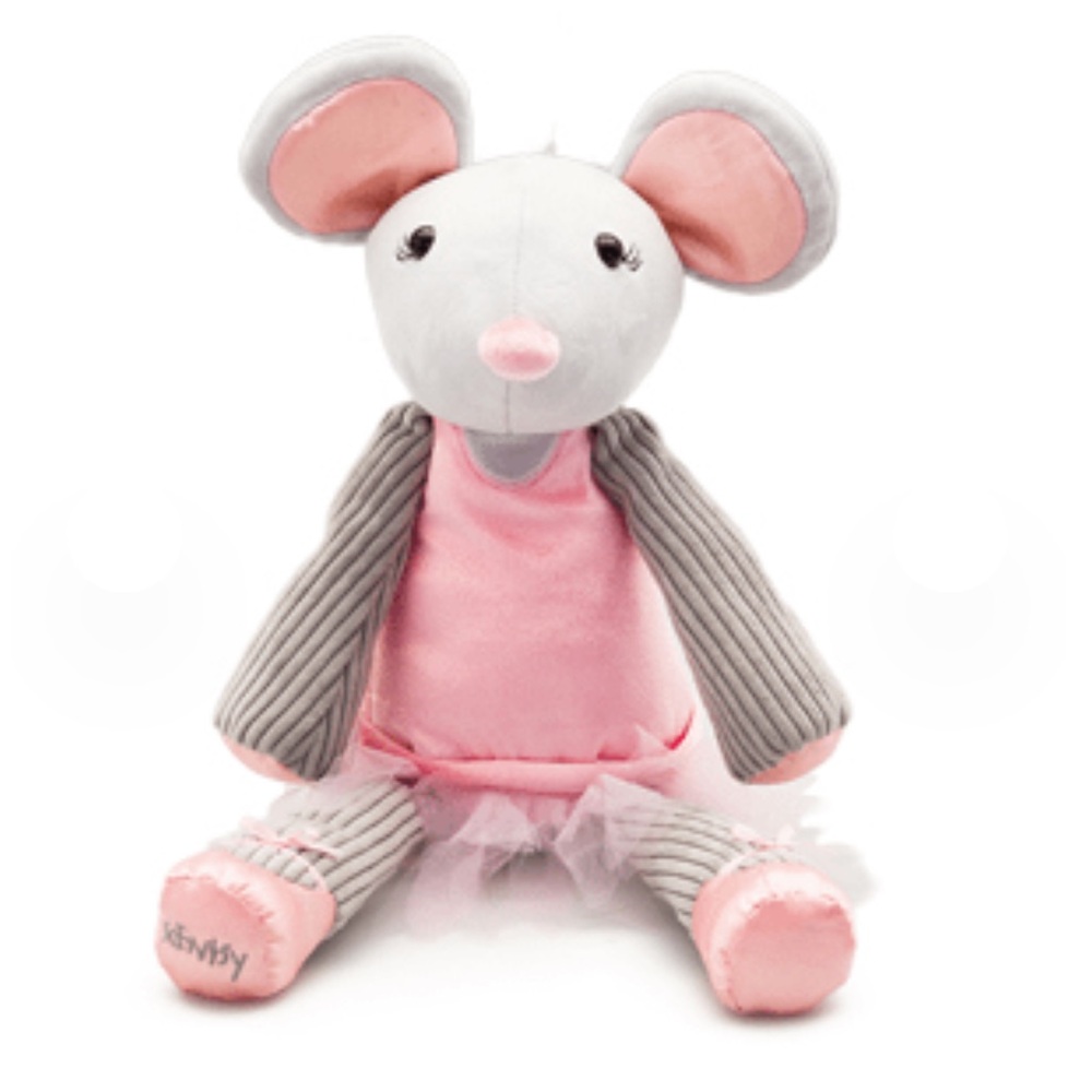Scentsy Buddy Maddie The Ballerina Mouse Plush Pink Gray